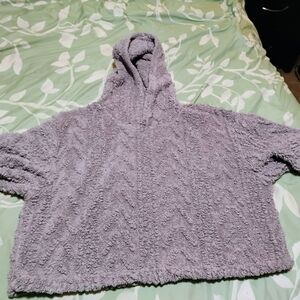 Plush Lavender Women's Cropped Hoodie